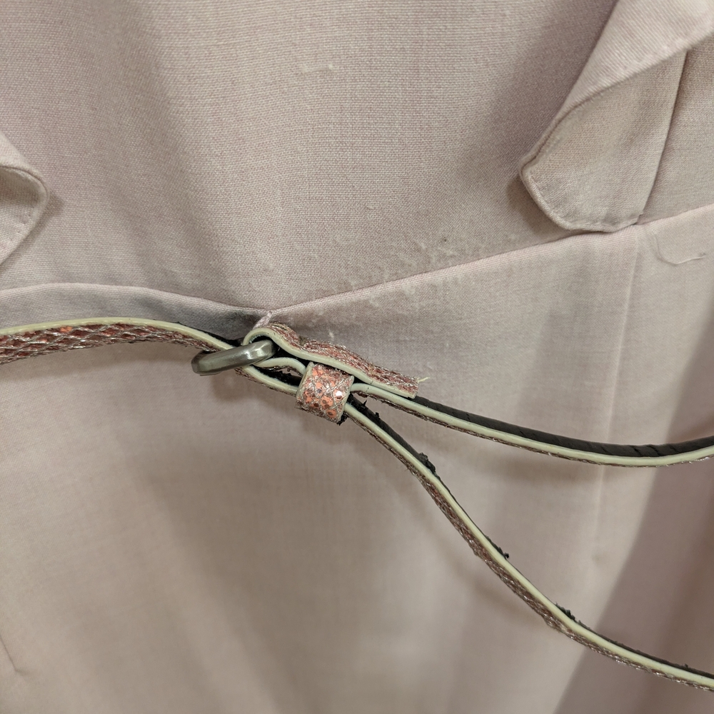 Calvin Klein Soft Pink Midi Dress with Ruffle Detail - Picture 7 of 8
